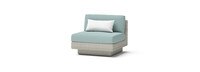 Portofino® Comfort Sunbrella® Outdoor Armless Chair - Spa Blue