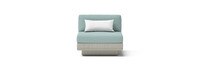Portofino® Comfort Sunbrella® Outdoor Armless Chair - Spa Blue