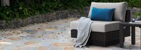 Portofino® Repose Sunbrella® Outdoor Armless Chair - Dove