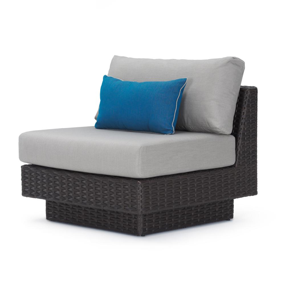 Portofino Repose Single Armless Chair - Dove Gray