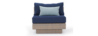Portofino® Repose Sunbrella® Outdoor Armless Chair - Laguna Blue
