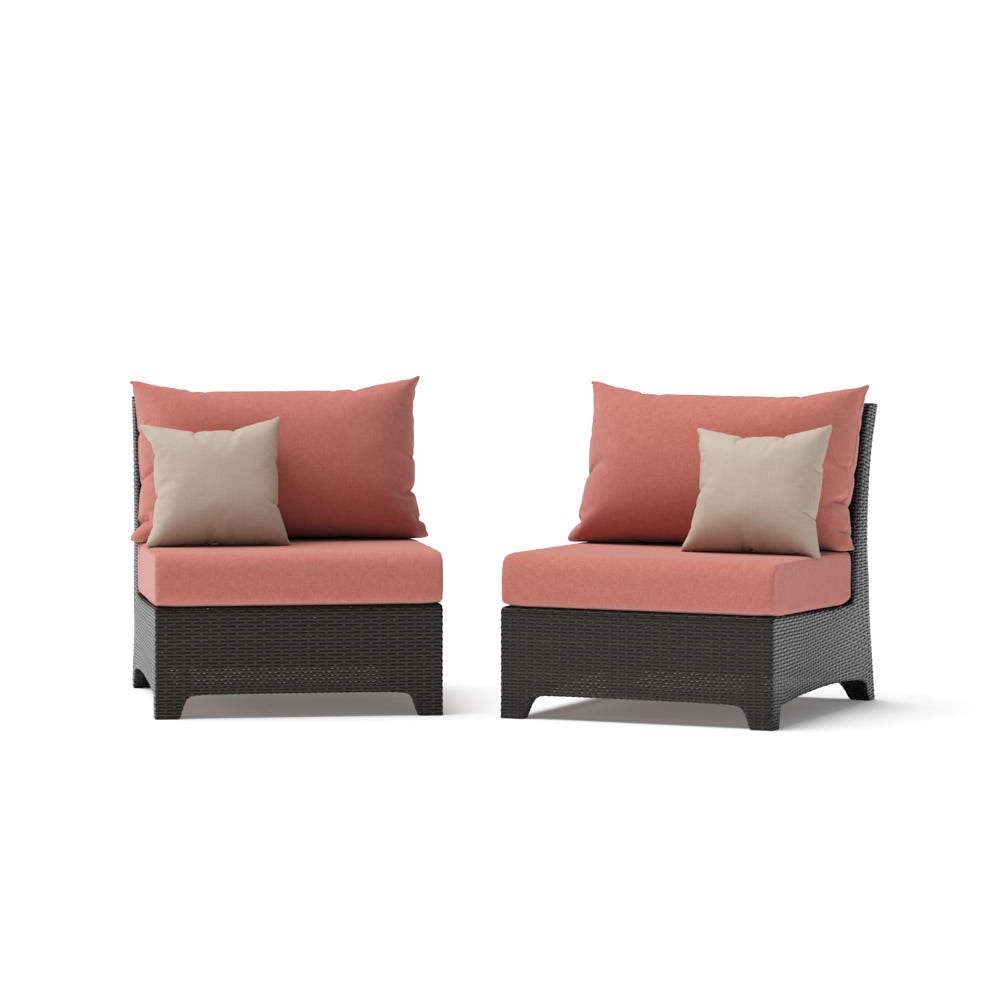 Deco™ 2 Piece Sunbrella® Outdoor Armless Chairs - Play Adobe