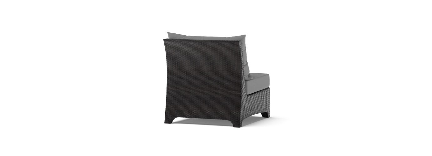 Deco™ 2 Piece Sunbrella® Outdoor Armless Chairs - Charcoal Gray