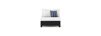 Deco™ Set of 2 Sunbrella® Outdoor Armless Chairs - Centered Ink