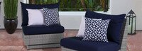 Cannes™ Armless Chairs - Cast Coral