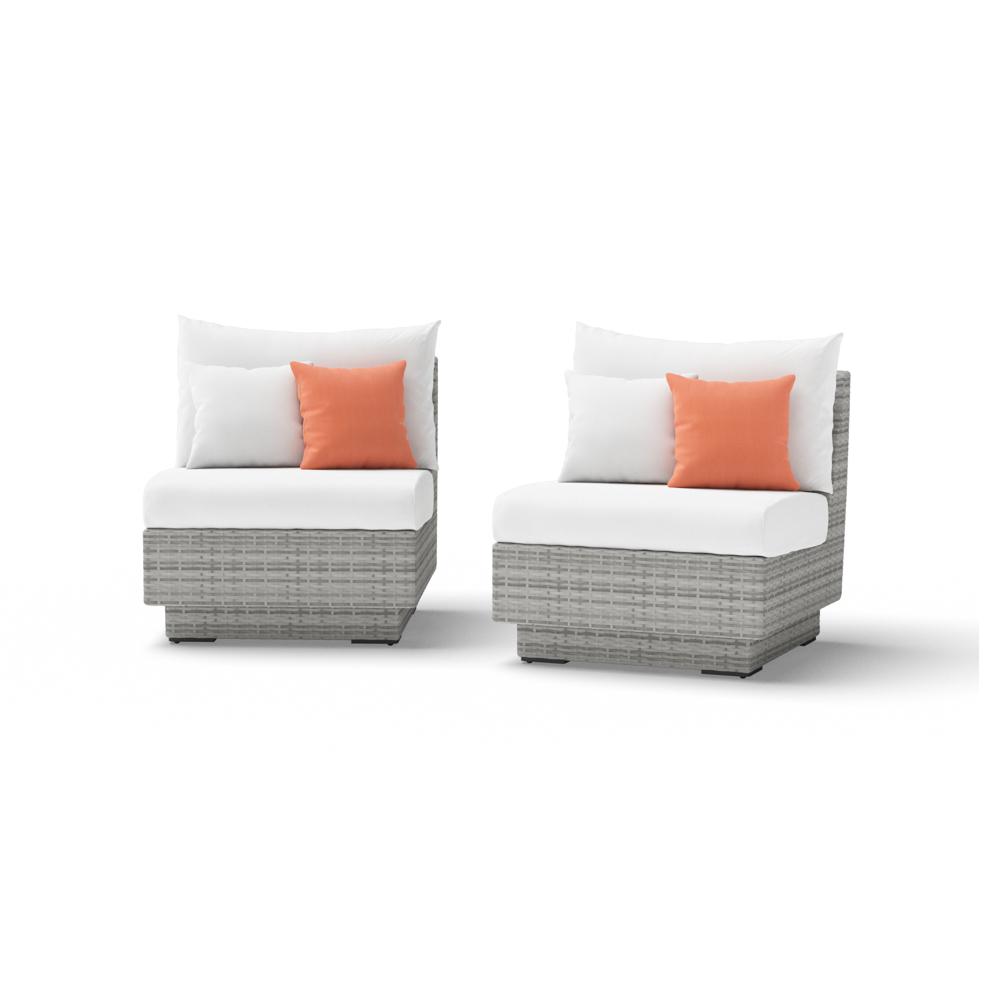 Cannes™ Armless Chairs - Cast Coral