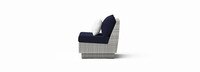 Cannes™ Set of 2 Sunbrella® Outdoor Armless Chairs - Navy Blue