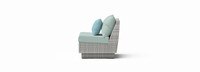 Cannes™ Set of 2 Sunbrella® Outdoor Armless Chairs - Spa Blue
