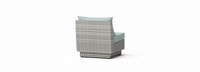 Cannes™ Set of 2 Sunbrella® Outdoor Armless Chairs - Spa Blue