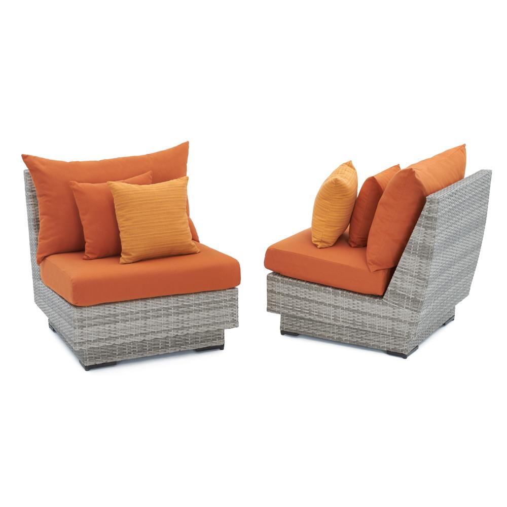 Cannes Armless Chairs - Tikka Orange