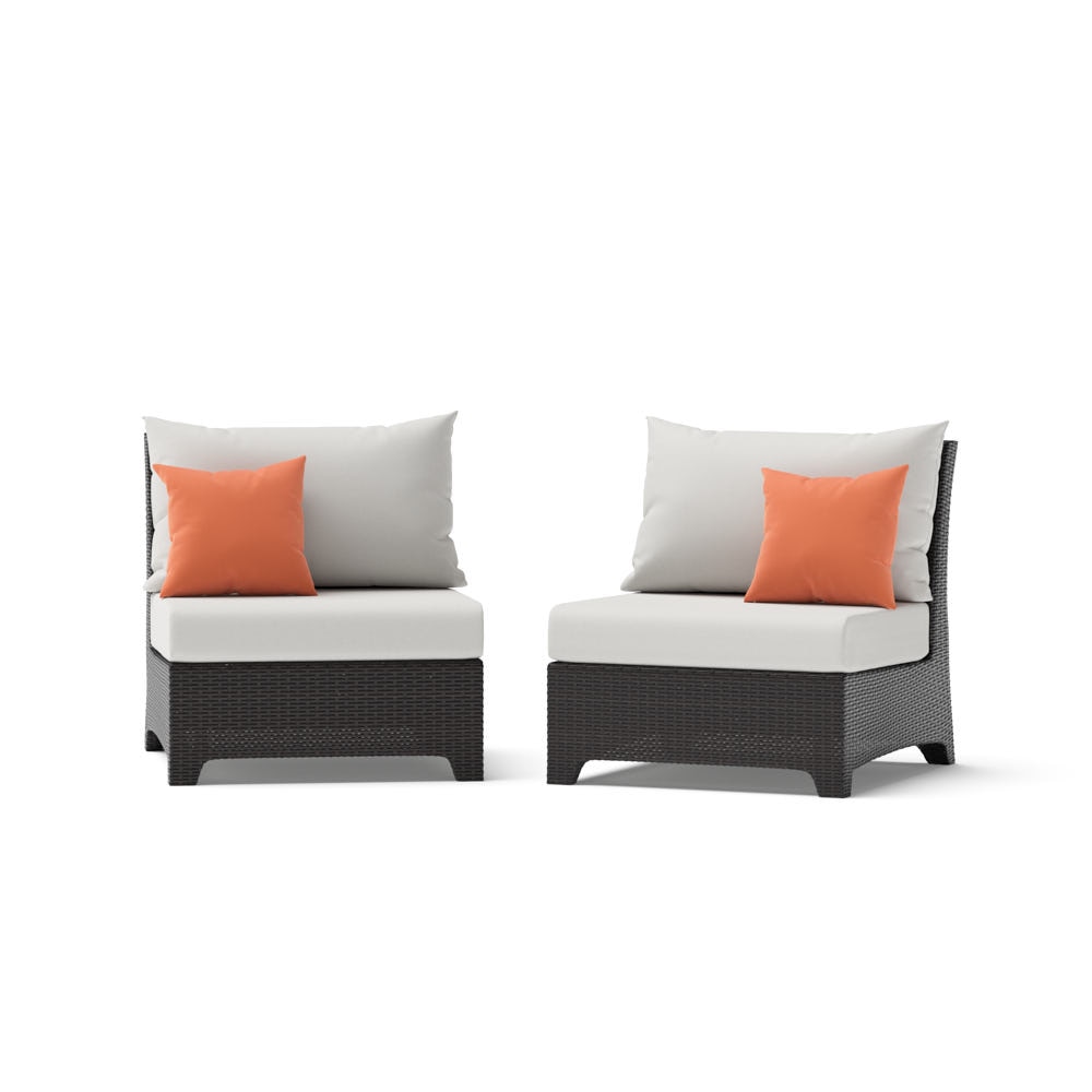 Deco™ 2 Piece Sunbrella® Outdoor Armless Chairs - Cast Coral
