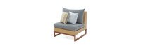 Mili™ Armless Chairs - Charcoal Gray