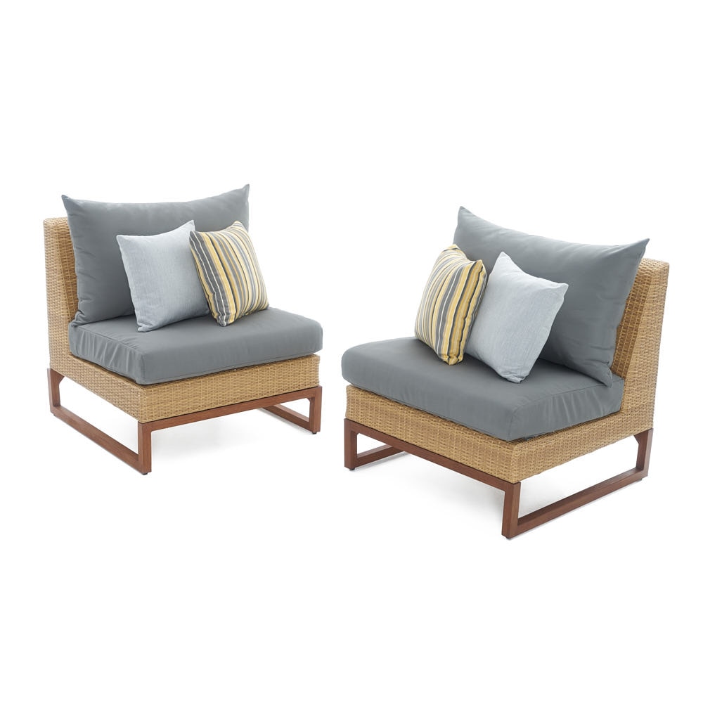 Mili™ Armless Chairs - Charcoal Gray