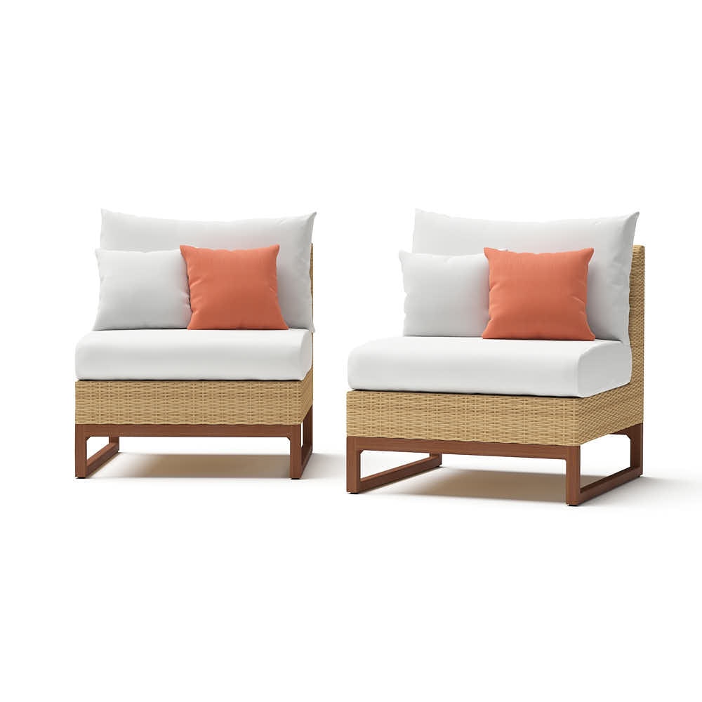 Mili™ Armless Chairs - Cast Coral