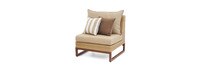 Mili™ Set of 2 Sunbrella® Outdoor Armless Chairs - Maxim Beige