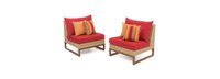 Mili™ Armless Chairs - Sunset Red