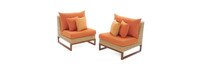 Mili™ Armless Chairs - Tikka Orange