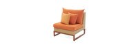 Mili™ Armless Chairs - Tikka Orange