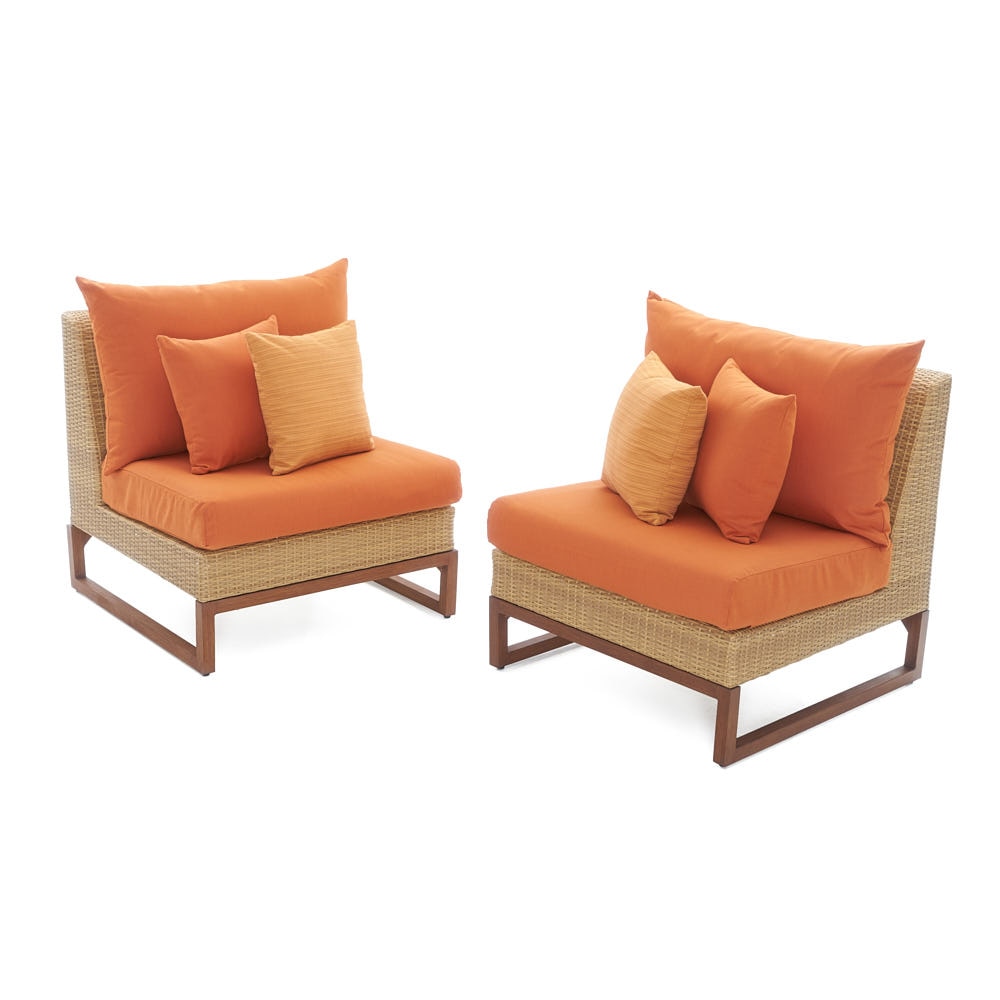 Mili™ Armless Chairs - Tikka Orange