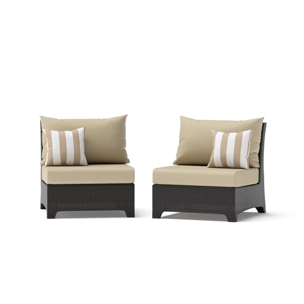 Deco™ 2 Piece Sunbrella® Outdoor Armless Chairs - Maxim Beige