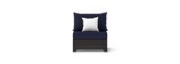 Deco™ 2 Piece Sunbrella® Outdoor Armless Chairs - Navy Blue