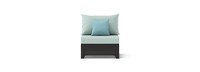 Deco™ 2 Piece Sunbrella® Outdoor Armless Chairs - Spa Blue