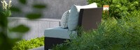 Deco™ Set of 2 Sunbrella® Outdoor Armless Chairs - Spa Blue