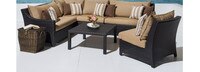 Deco™ Set of 2 Sunbrella® Outdoor Armless Chairs - Tikka Orange