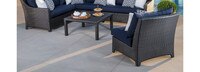 Deco™ Set of 2 Sunbrella® Outdoor Armless Chairs - Tikka Orange