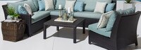 Deco™ Set of 2 Sunbrella® Outdoor Armless Chairs - Tikka Orange