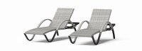 Cannes™ Set of 2 Sunbrella® Outdoor Woven Chaise Lounges