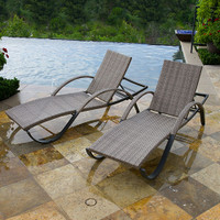 Cannes™ Woven Chaise Lounge Set 2pk