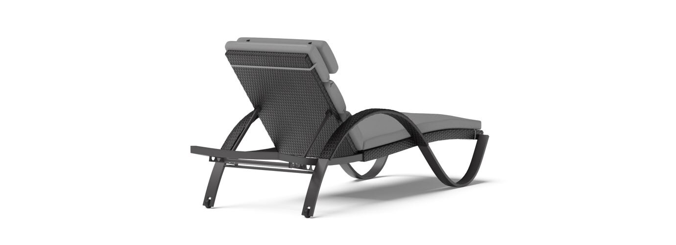 Deco™ 2 Piece Sunbrella® Outdoor Chaise Lounges - Charcoal Gray