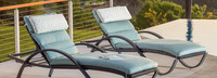 Deco™ Set of 2 Sunbrella® Outdoor Chaise Lounges - Charcoal Gray