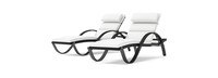 Deco™ 2 Piece Sunbrella® Outdoor Chaise Lounges - Bliss Linen