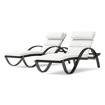 Deco™ Chaise Lounges with Cushions - Bliss Linen