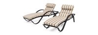Deco™ Set of 2 Sunbrella® Outdoor Chaise Lounges - Maxim Beige
