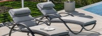 Deco™ Set of 2 Sunbrella® Outdoor Chaise Lounges - Maxim Beige