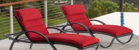 Deco™ Set of 2 Sunbrella® Outdoor Chaise Lounges - Maxim Beige