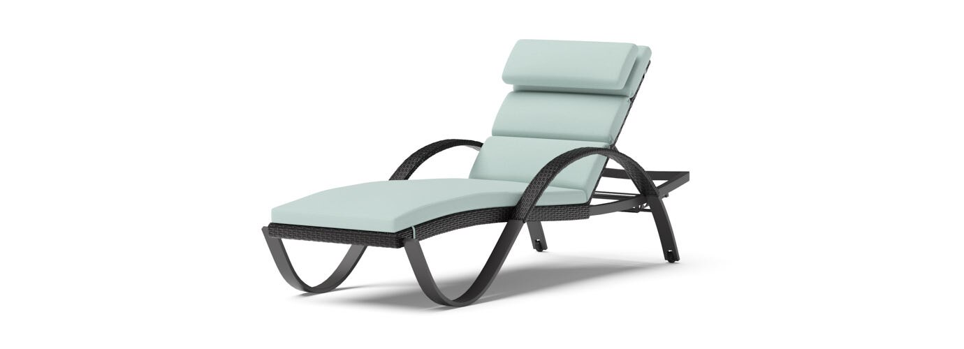 Deco™ 2 Piece Sunbrella® Outdoor Chaise Lounges - Spa Blue