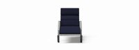 Cannes™ Set of 2 Sunbrella® Outdoor Chaise Lounges with Cushions - Navy Blue