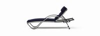 Cannes™ Set of 2 Sunbrella® Outdoor Chaise Lounges with Cushions - Navy Blue