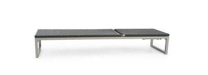 Milo™ Espresso Set of 2 Sunbrella® Outdoor Lounges - Charcoal Gray