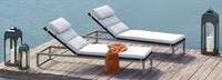 Milo™ Espresso Chaise Lounges - Bliss Linen