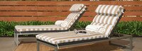 Milo™ Espresso Chaise Lounges - Maxim Beige