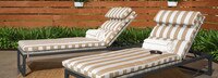 Milo™ Gray Set of 2 Sunbrella® Outdoor Lounges - Maxim Beige
