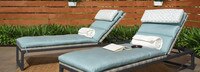 Milo™ Gray Set of 2 Sunbrella® Outdoor Lounges - Maxim Beige