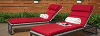 Milo™ Gray Set of 2 Sunbrella® Outdoor Lounges - Maxim Beige