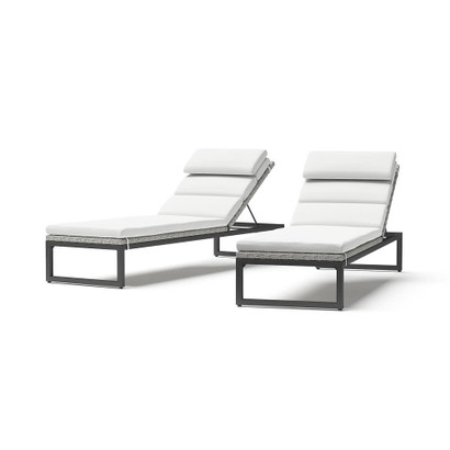Milo™ Gray Chaise Lounges