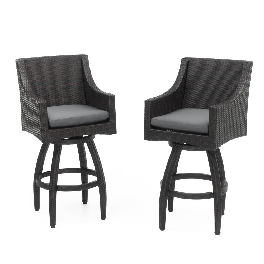 Deco™ Swivel Barstool 2pk - Charcoal Gray